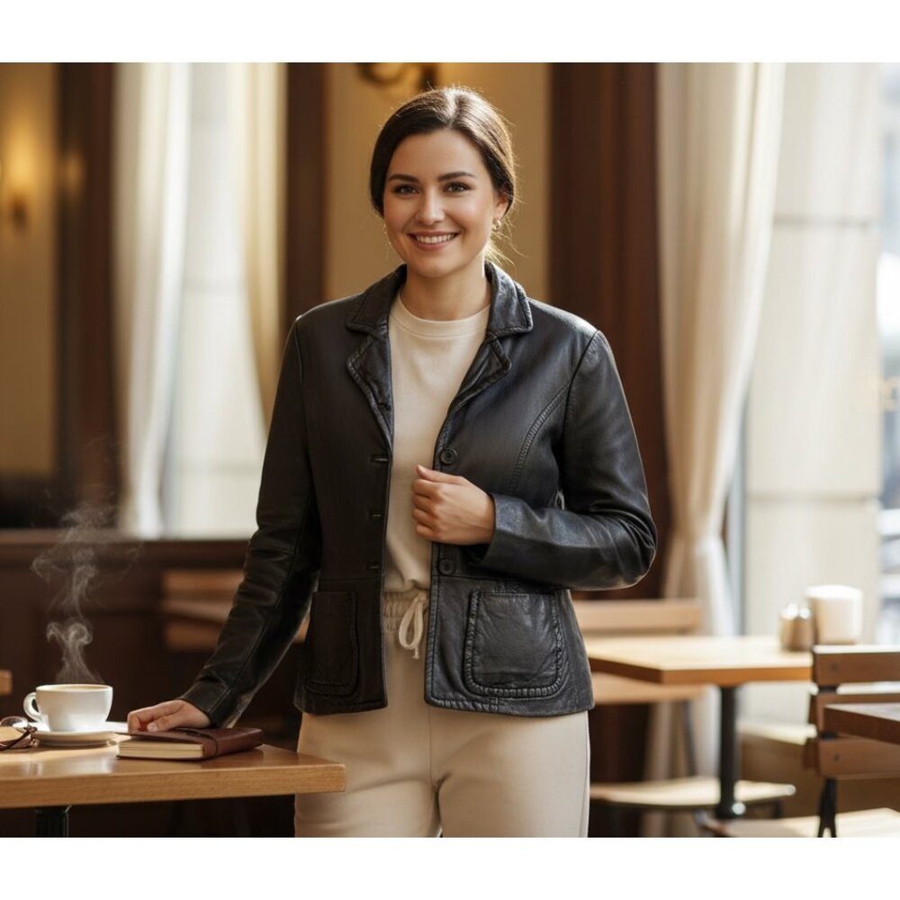 Rampage Leather Jacket Women's Small Black